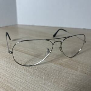 Ray-Ban RB3025 Aviator Large Metal W3277 Sunglasses Silver Frames Only 58-14
